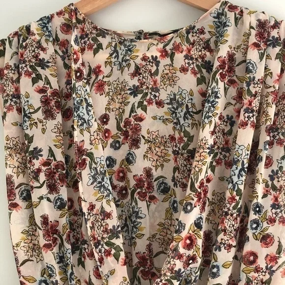 Zara Floral Gather Waist - Picture 5 of 15